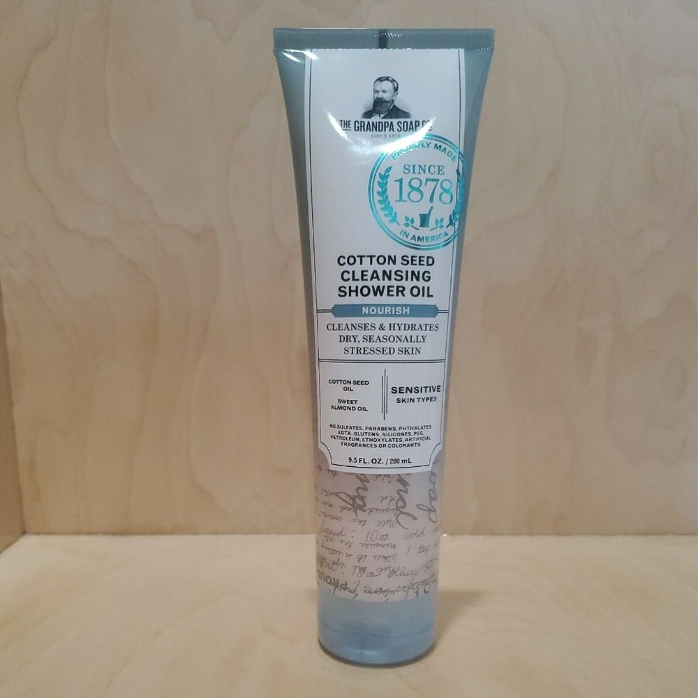 THE GRANDPA SOAP CO Cotton Seed Cleansing Shower Oil - VEGAN